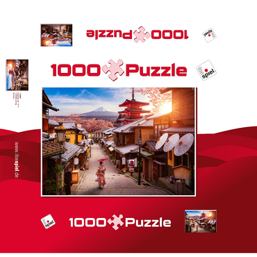 dyllic japan 1000 Jigsaw Puzzle box 3D Modell