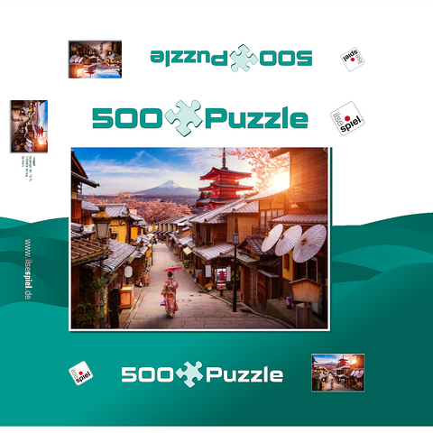 Idyllic japan 500 Jigsaw Puzzle box 3D Modell