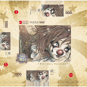Red Nose - Victoria Francés - Misty Circus 1000 Jigsaw Puzzle box 3D Modell