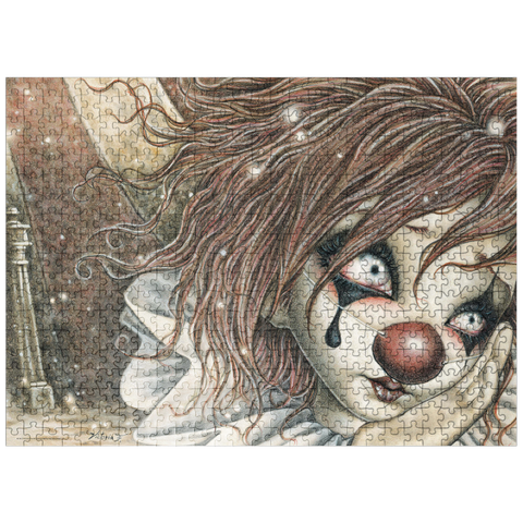 puzzleplate Red Nose - Victoria Francés - Misty Circus 500 Jigsaw Puzzle