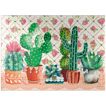 puzzleplate Cactus Family - Gabila - Lovely Times 1000 Jigsaw Puzzle