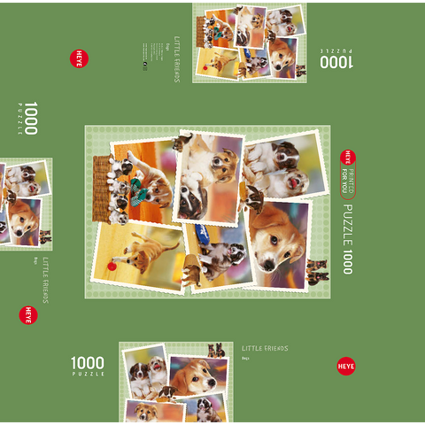 Dogs - Monika Wegner - Little Friends 1000 Jigsaw Puzzle box 3D Modell