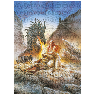 puzzleplate Firebreath - Luis Royo - Fantasies 500 Jigsaw Puzzle