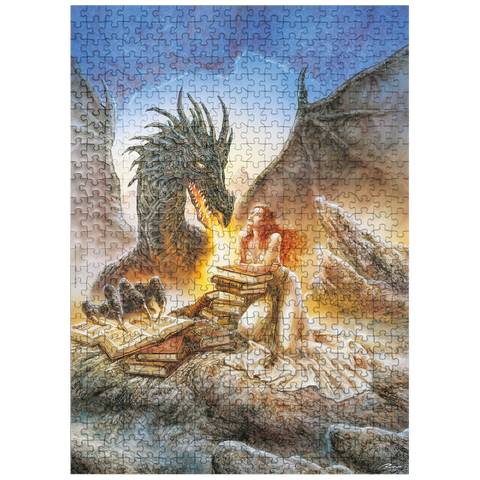 puzzleplate Firebreath - Luis Royo - Fantasies 500 Jigsaw Puzzle
