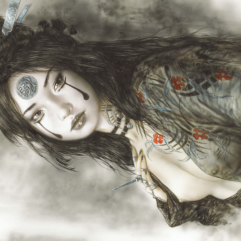 Sadness - Luis Royo - Dead Moon 500 Jigsaw Puzzle 3D Modell
