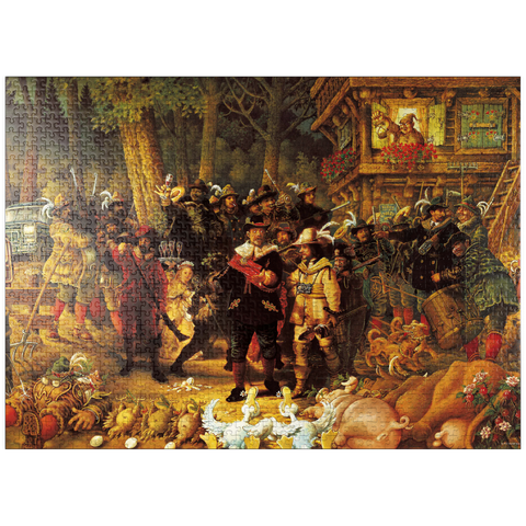 puzzleplate Rembrandt - Michael Ryba - Cartoon Classics 1000 Jigsaw Puzzle