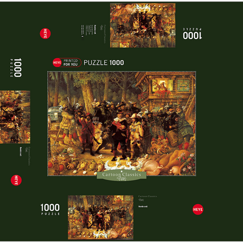 Rembrandt - Michael Ryba - Cartoon Classics 1000 Jigsaw Puzzle box 3D Modell