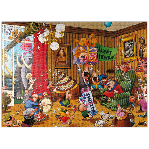 puzzleplate Birthday - Jean-Jacques Loup - Cartoon Classics 1000 Jigsaw Puzzle