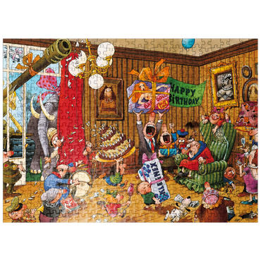 puzzleplate Birthday - Jean-Jacques Loup - Cartoon Classics 500 Jigsaw Puzzle