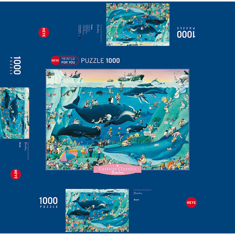 Ocean - Blachon - Cartoon Classics 1000 Jigsaw Puzzle box 3D Modell