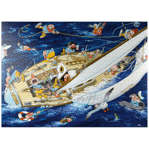 puzzleplate Sailors - Jean-Jacques Loup - Cartoon Classics 1000 Jigsaw Puzzle