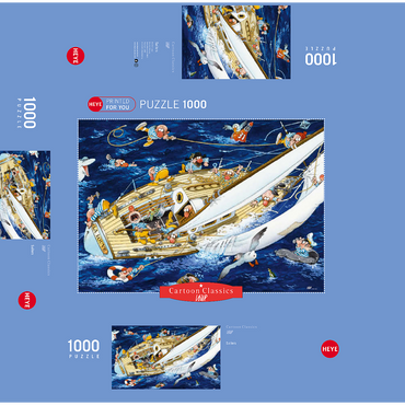 Sailors - Jean-Jacques Loup - Cartoon Classics 1000 Jigsaw Puzzle box 3D Modell