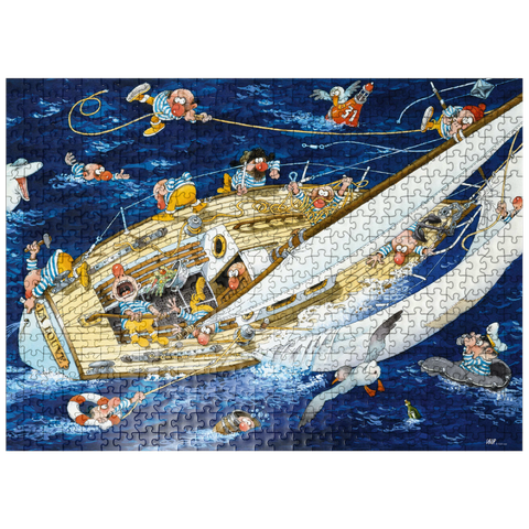 puzzleplate Sailors - Jean-Jacques Loup - Cartoon Classics 500 Jigsaw Puzzle