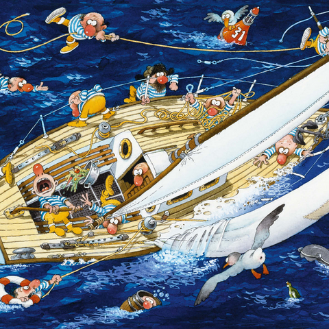 Sailors - Jean-Jacques Loup - Cartoon Classics 500 Jigsaw Puzzle 3D Modell