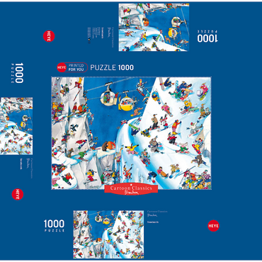 Snowboards - Blachon - Cartoon Classics 1000 Jigsaw Puzzle box 3D Modell