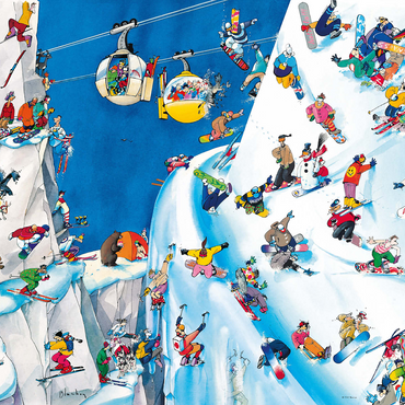 Snowboards - Blachon - Cartoon Classics 500 Jigsaw Puzzle 3D Modell