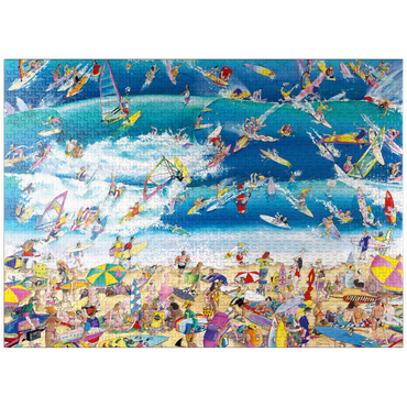puzzleplate Surfing - Blachon - Cartoon Classics 1000 Jigsaw Puzzle