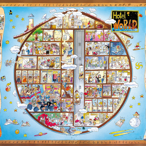 Hotel World 1000 Jigsaw Puzzle 3D Modell