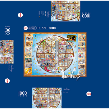 Hotel World 1000 Jigsaw Puzzle box 3D Modell