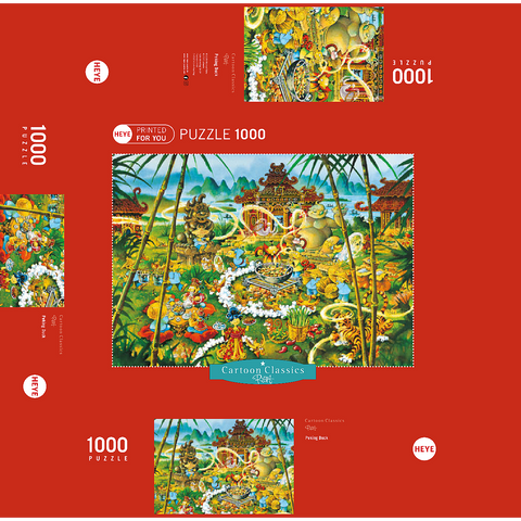 Peking Duck - Michael Ryba - Cartoon Classics 1000 Jigsaw Puzzle box 3D Modell