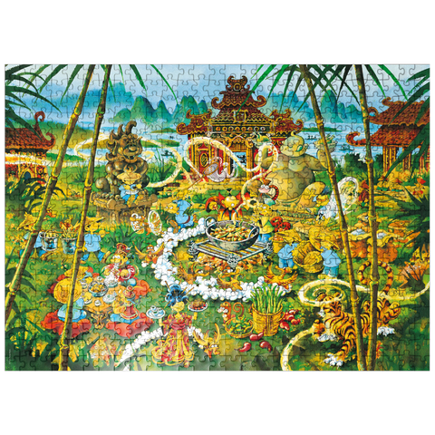 puzzleplate Peking Duck - Michael Ryba - Cartoon Classics 500 Jigsaw Puzzle