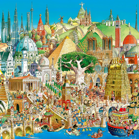 Global City 1000 Jigsaw Puzzle 3D Modell