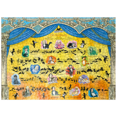 puzzleplate Cat Symphony - Sven Hartmann 500 Jigsaw Puzzle