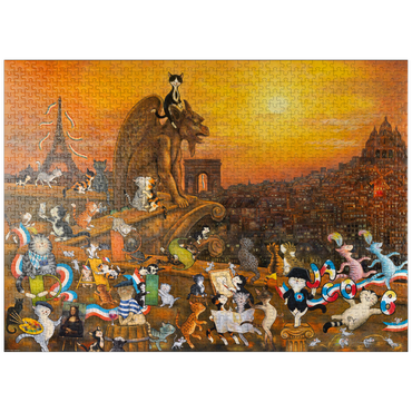 puzzleplate Cats in Paris - Sven Hartmann 1000 Jigsaw Puzzle