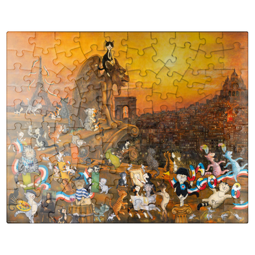 puzzleplate Cats in Paris - Sven Hartmann 100 Jigsaw Puzzle