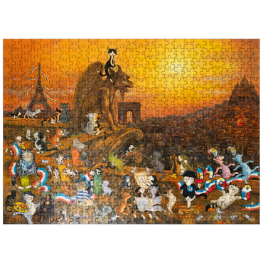 puzzleplate Cats in Paris - Sven Hartmann 500 Jigsaw Puzzle
