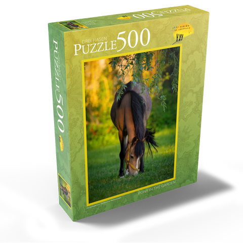 Pony in Garden 500 Jigsaw Puzzle box view1