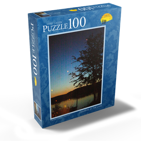 Campfire by the lake 100 Jigsaw Puzzle box view1