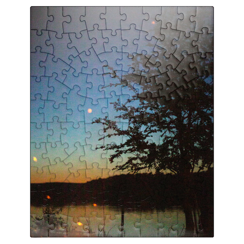 puzzleplate Campfire by the lake 100 Jigsaw Puzzle