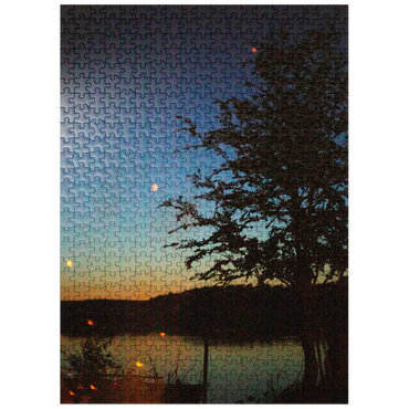 puzzleplate Campfire by the lake 500 Jigsaw Puzzle