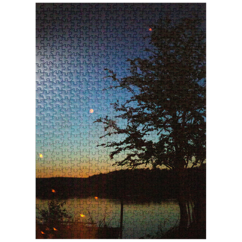 puzzleplate Campfire by the lake 500 Jigsaw Puzzle