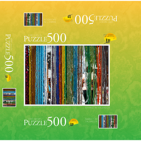 Salvador Market 500 Jigsaw Puzzle box 3D Modell