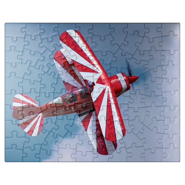 puzzleplate Red and White Pitts S-2B Special 100 Jigsaw Puzzle