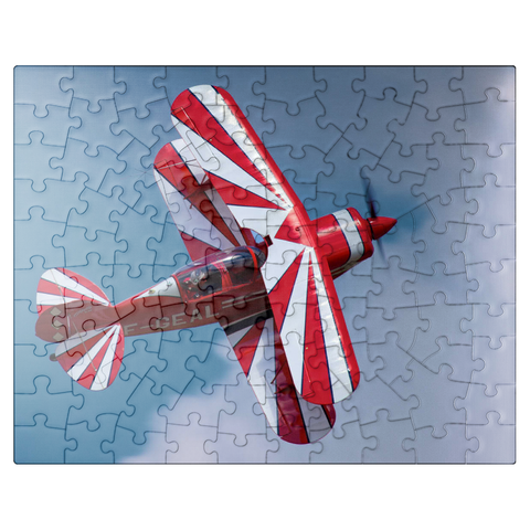 puzzleplate Red and White Pitts S-2B Special 100 Jigsaw Puzzle