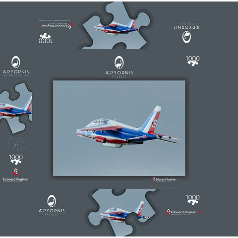 Dassault / Dornier Alpha Jet - Patrouille de France 1000 Jigsaw Puzzle box 3D Modell