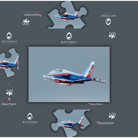 Dassault Dornier Alpha Jet - Patrouille de France 500 Jigsaw Puzzle box 3D Modell