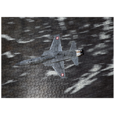 puzzleplate Northrop F-5E Tiger II- before the mountain 500 Jigsaw Puzzle