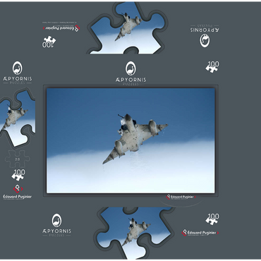 Dassault Mirage 2000N from below 100 Jigsaw Puzzle box 3D Modell