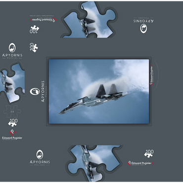 Sukhoï Su-35 100 Jigsaw Puzzle box 3D Modell