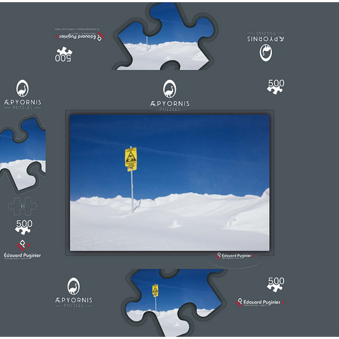 Ski area boundary 500 Jigsaw Puzzle box 3D Modell