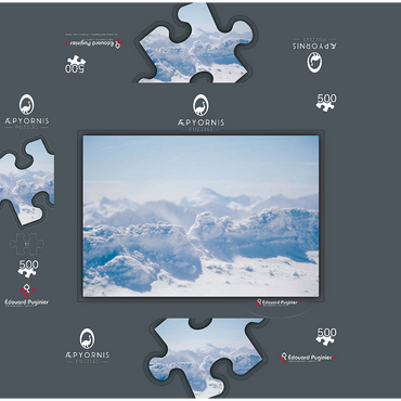 The snow waiting for sand 500 Jigsaw Puzzle box 3D Modell