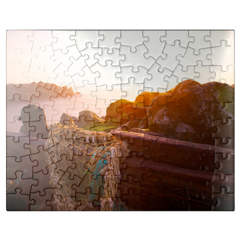 puzzleplate Foggy Sunrise 100 Jigsaw Puzzle