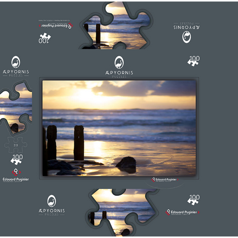 Sunset at the Beach 100 Jigsaw Puzzle box 3D Modell