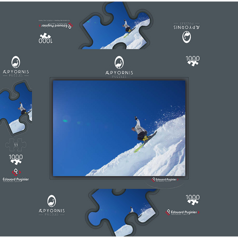 For ski love... 1000 Jigsaw Puzzle box 3D Modell