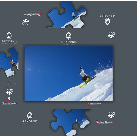 For Ski Love 100 Jigsaw Puzzle box 3D Modell