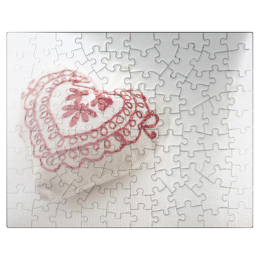puzzleplate Embroidered Heart 100 Jigsaw Puzzle